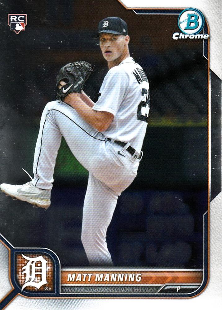 Matt Manning #23 Detroit Tigers | 2022 Bowman Chrome