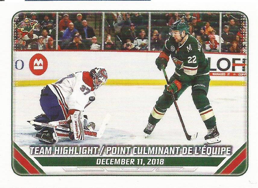 2018/19 Team Highlight #240 | 2019-20 Topps NHL Sticker Collection