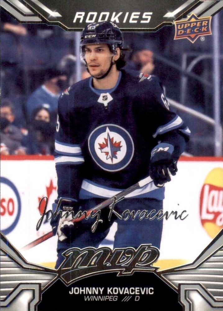 Johnny Kovacevic Rookie #240 Winnipeg Jets | 2022-23 Upper Deck MVP Silver Script