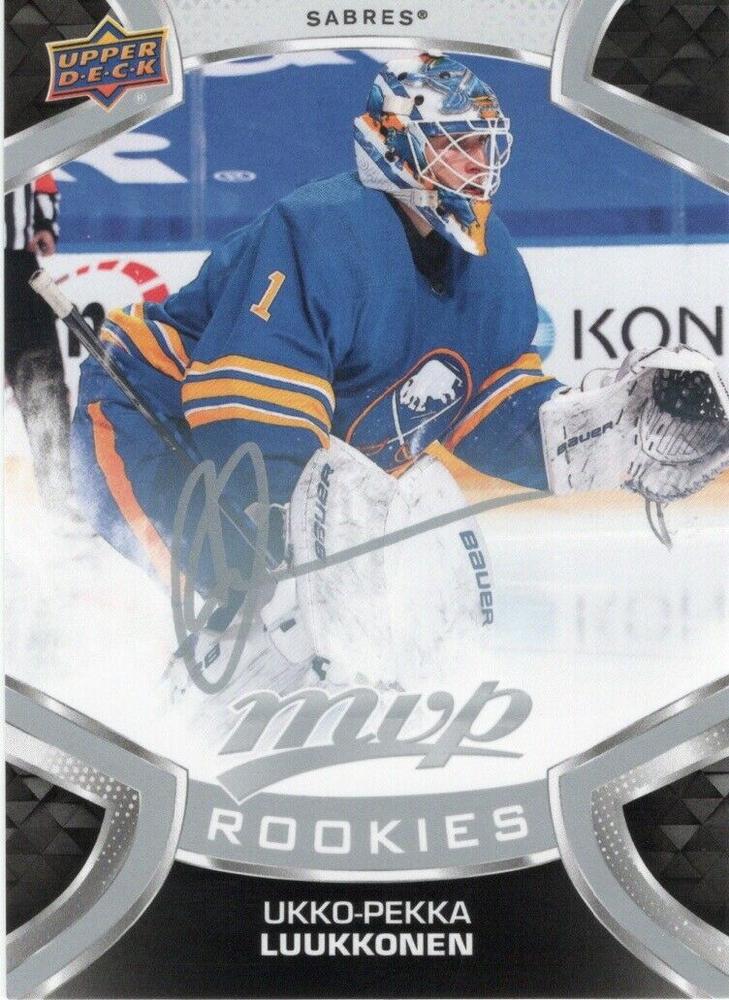 Ukko-Pekka Luukkonen Rookie #241 Buffalo Sabres | 2021-22 Upper Deck MVP Silver Script