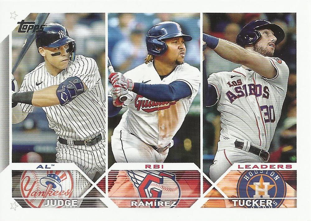 AL RBI Leaders (Aaron Judge / José Ramírez / Kyle Tucker) #241 Multi-Team | 2023 Topps
