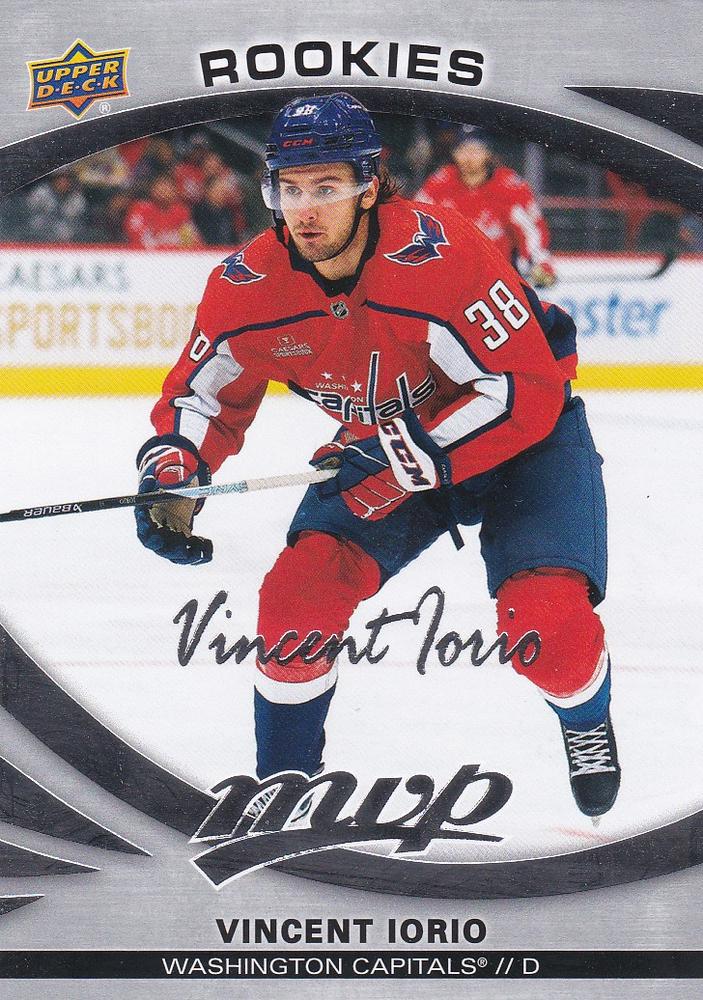 Vincent Iorio Rookie #241 Washington Capitals | 2023-24 Upper Deck MVP Silver Script