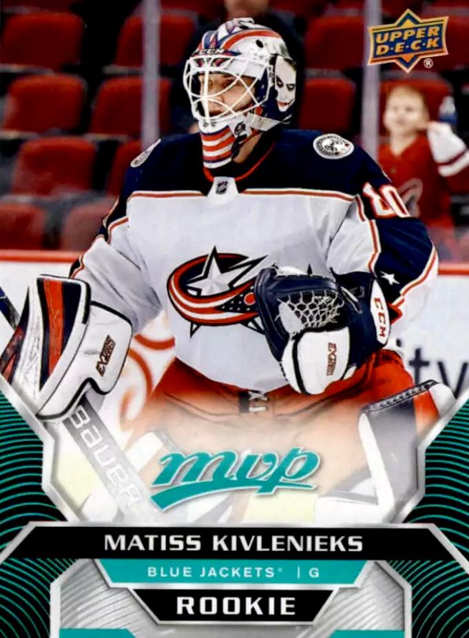 Matiss Kivlenieks Rookie #242 Columbus Blue Jackets | 2020-21 Upper Deck MVP