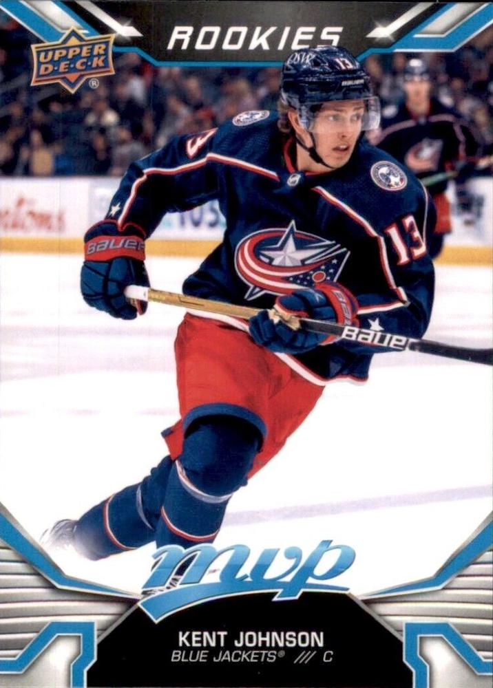 Kent Johnson Rookie #242 Columbus Blue Jackets | 2022-23 Upper Deck MVP