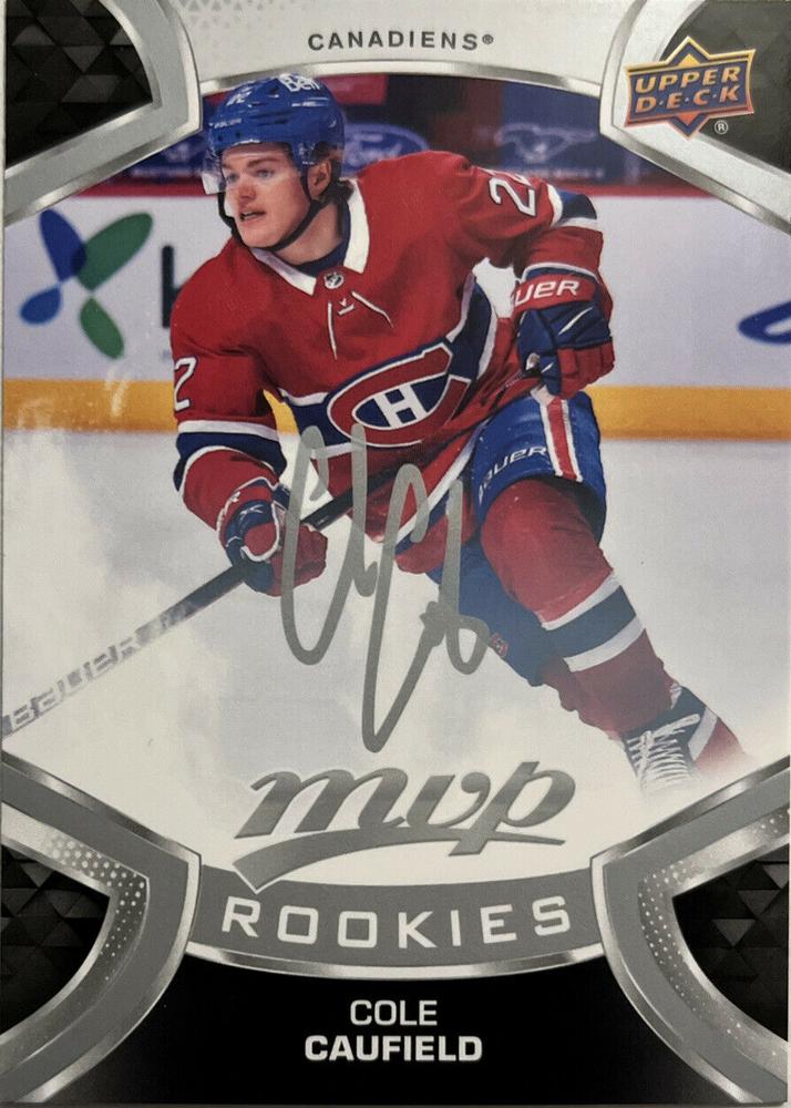 Cole Caufield Rookie #243 Montreal Canadiens | 2021-22 Upper Deck MVP Silver Script