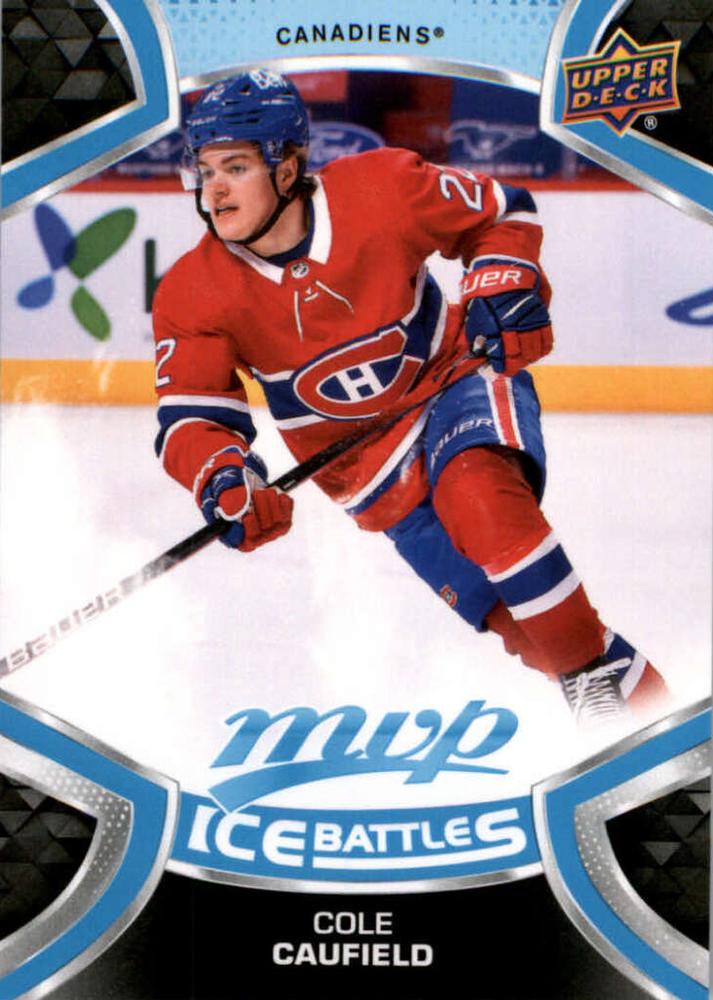 Cole Caufield Rookie #243 Montreal Canadiens | 2021-22 Upper Deck MVP Ice Battles