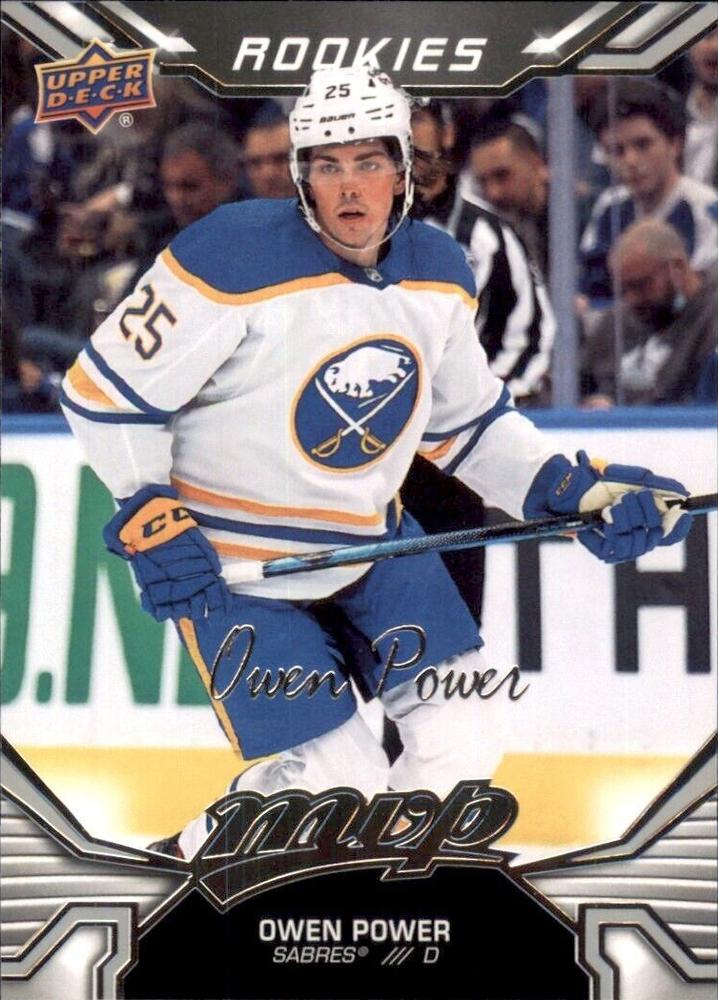 Owen Power Rookie #243 Buffalo Sabres | 2022-23 Upper Deck MVP Silver Script