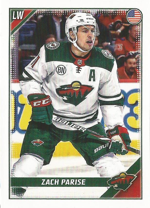 Zach Parise #244 Minnesota Wild | 2019-20 Topps NHL Sticker Collection