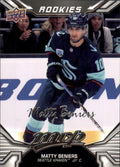 Matty Beniers Rookie #244 Seattle Kraken | 2022-23 Upper Deck MVP Silver Script