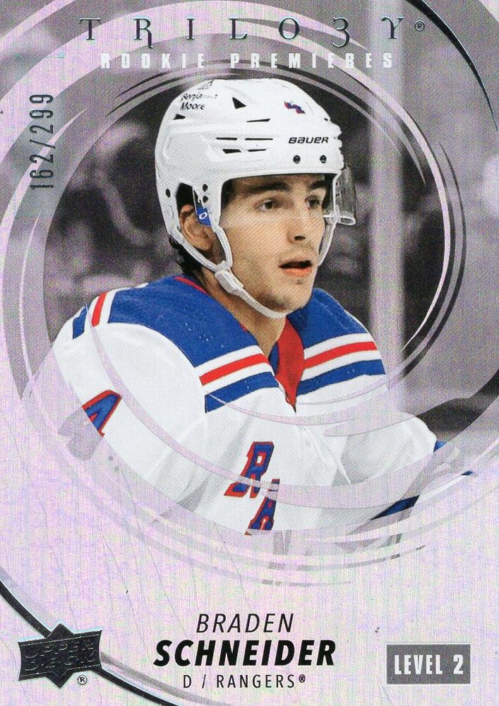 Braden Schneider #244 New York Rangers | 2022-23 Upper Deck Trilogy