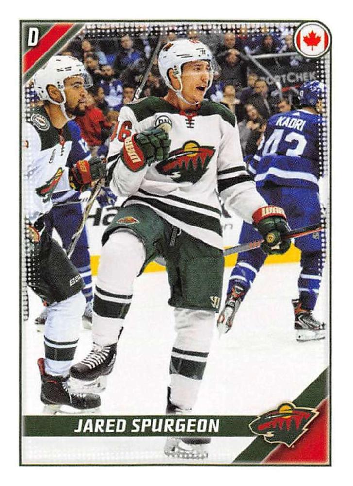 Jared Spurgeon #245 Minnesota Wild | 2019-20 Topps NHL Sticker Collection