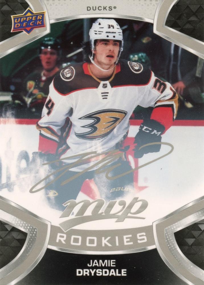 Jamie Drysdale Rookie #245 Anaheim Ducks | 2021-22 Upper Deck MVP Silver Script