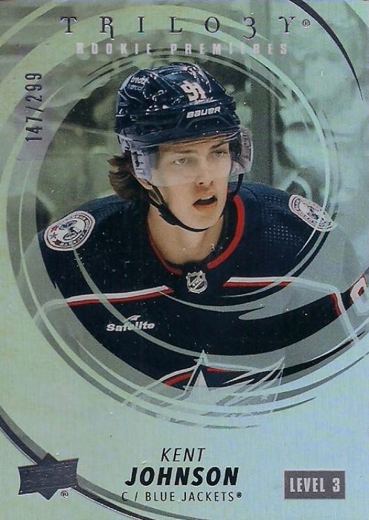 Kent Johnson #245 Columbus Blue Jackets | 2022-23 Upper Deck Trilogy