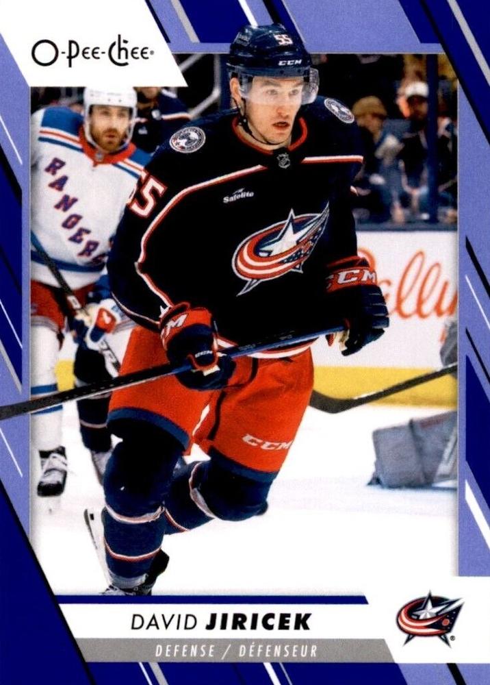 David Jiricek #245 Columbus Blue Jackets | 2023-24 O-Pee-Chee Blue Border