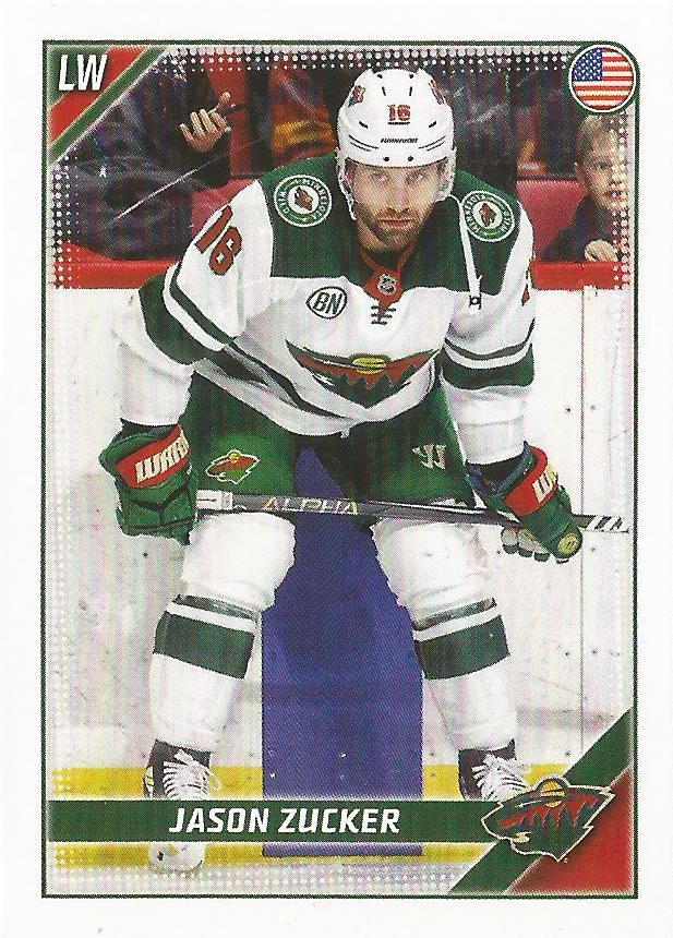 Jason Zucker #246 Minnesota Wild | 2019-20 Topps NHL Sticker Collection