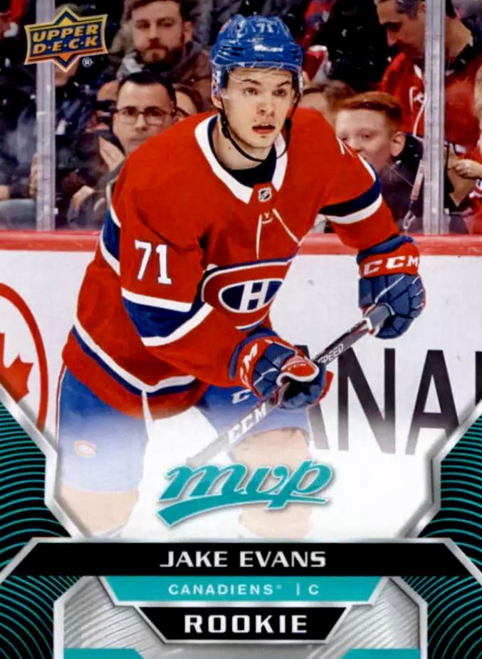 Jake Evans Rookie #246 Montreal Canadiens | 2020-21 Upper Deck MVP