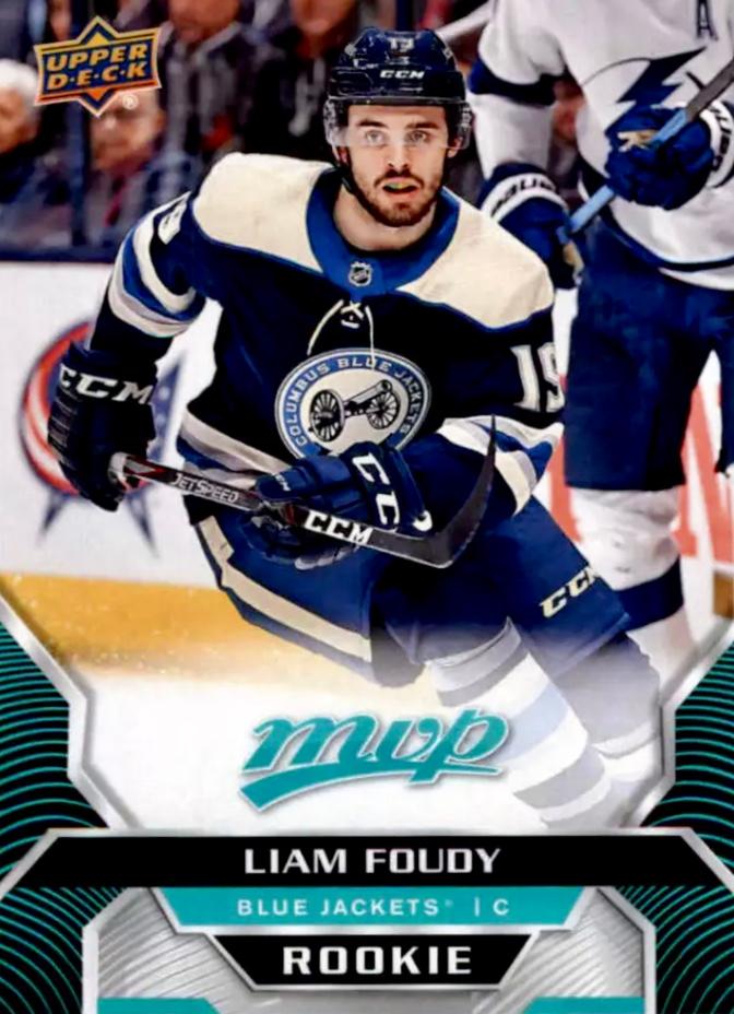 Liam Foudy Rookie #248 Columbus Blue Jackets | 2020-21 Upper Deck MVP