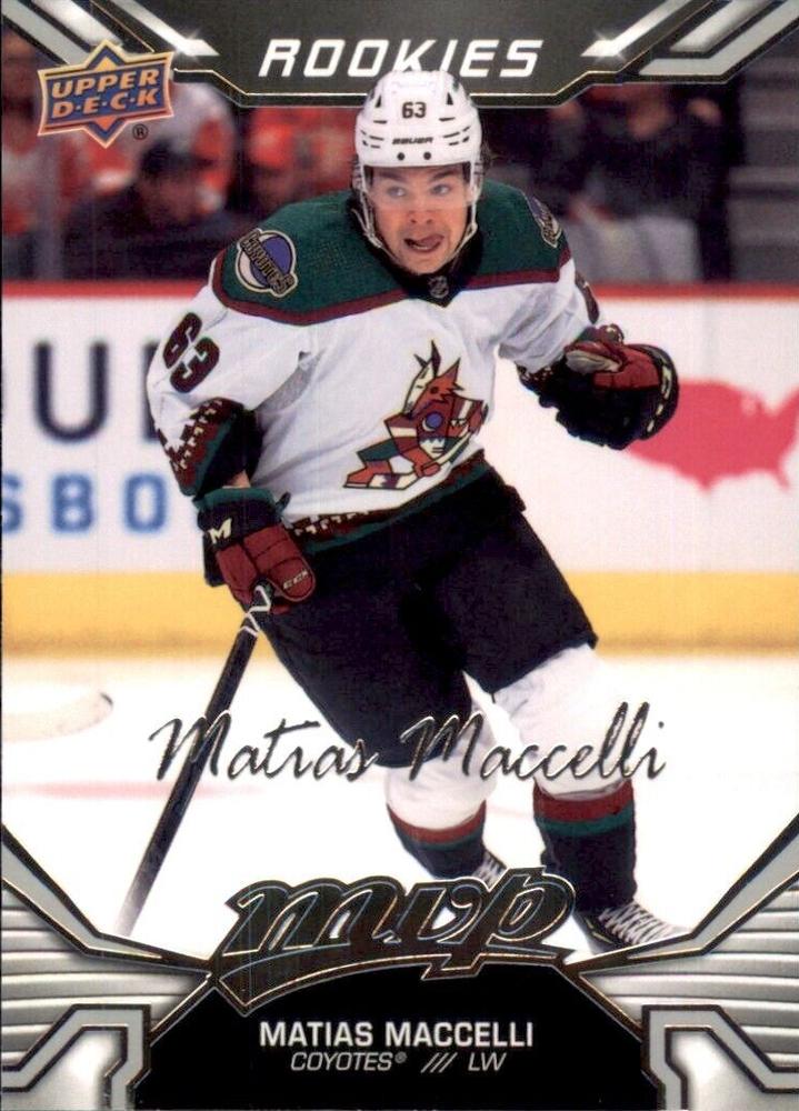 Matias Maccelli Rookie #248 Arizona Coyotes | 2022-23 Upper Deck MVP Silver Script