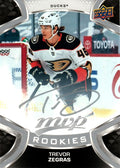 Trevor Zegras Rookie #249 Anaheim Ducks | 2021-22 Upper Deck MVP Silver Script