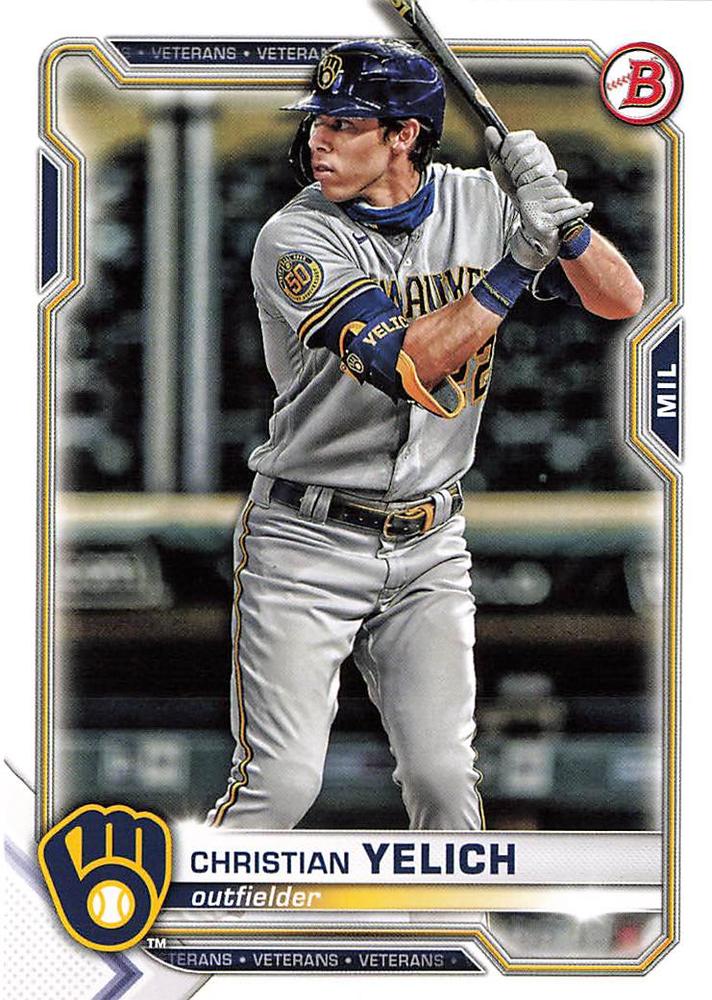 Christian Yelich #24 Milwaukee Brewers | 2021 Bowman