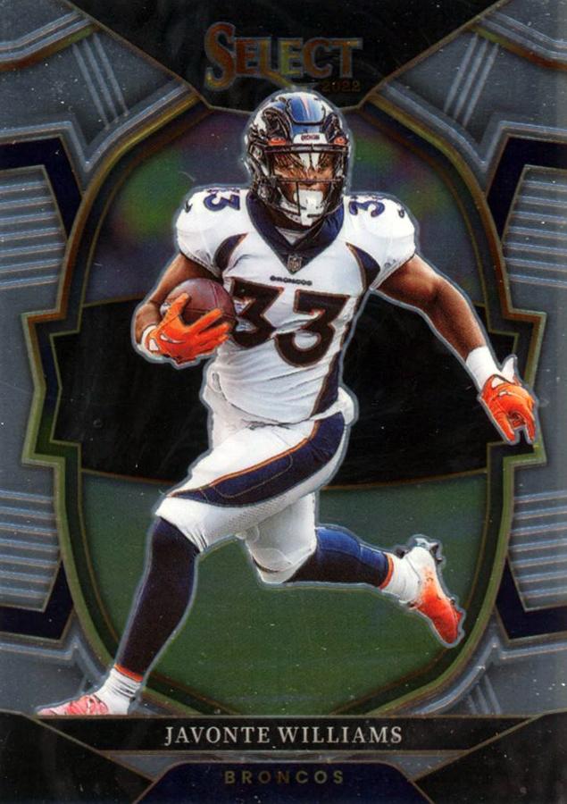 Javonte Williams #24 Denver Broncos | 2022 Panini Select | NFL Football