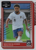Weston McKennie #24 USA | 2025-26 Donruss Road to FIFA World Cup Optic Parallel