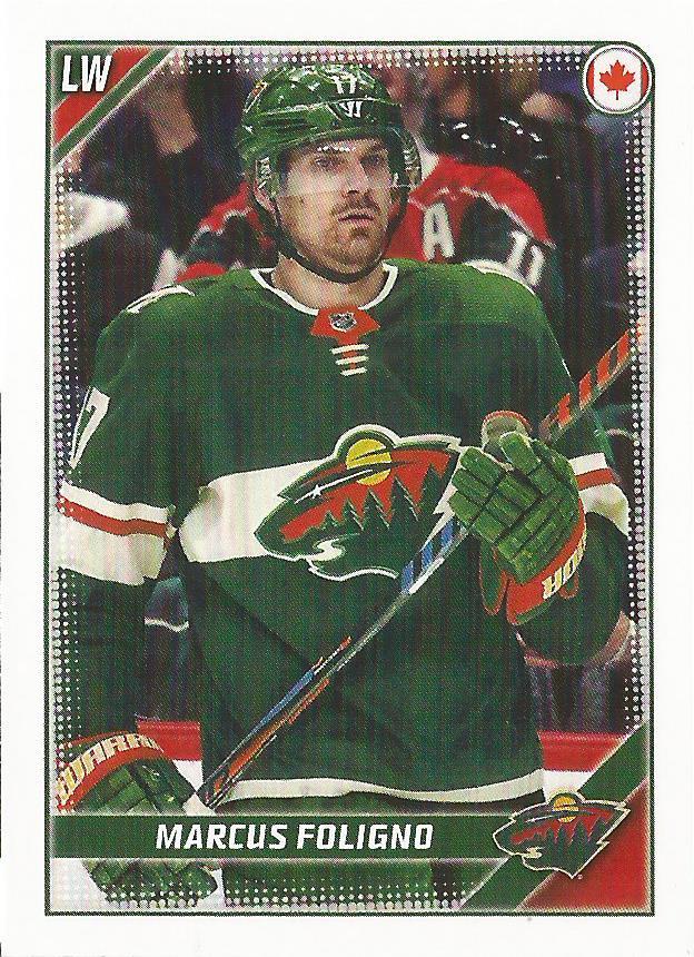 Marcus Foligno #250 Minnesota Wild | 2019-20 Topps NHL Sticker Collection