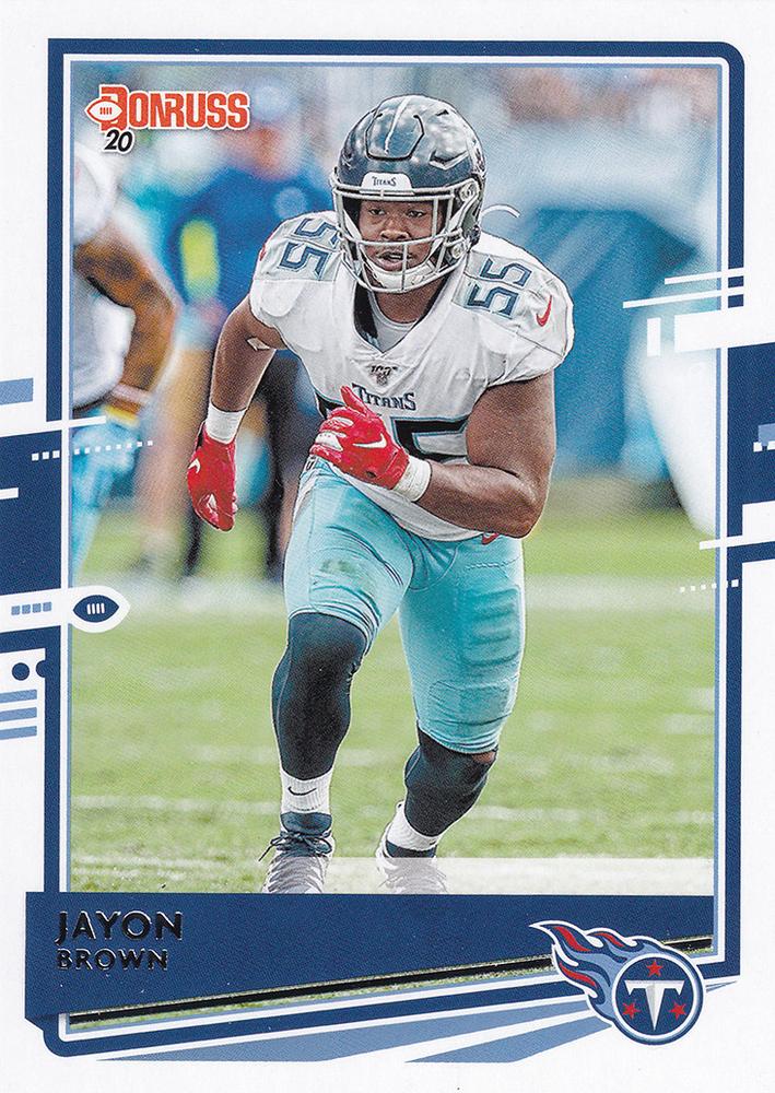 Jayon Brown #250 Tennessee Titans | 2020 Panini Donruss | NFL Football