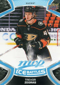 Trevor Zegras Rookie #250 Anaheim Ducks | 2021-22 Upper Deck MVP Ice Battles