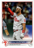Bryce Harper #250 Philadelphia Phillies (Holding up two fingers) | 2022 Topps