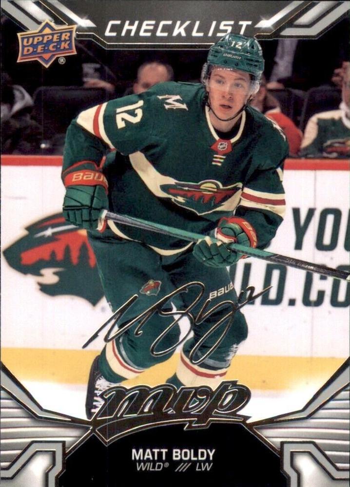 Matt Boldy Rookie #250 Minnesota Wild | 2022-23 Upper Deck MVP Silver Script