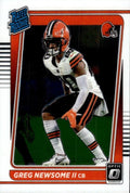 Greg Newsome II #252 Cleveland Browns | 2021 Donruss Optic | NFL Football