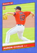 Aaron Civale #254 Cleveland Indians | 2020 Donruss