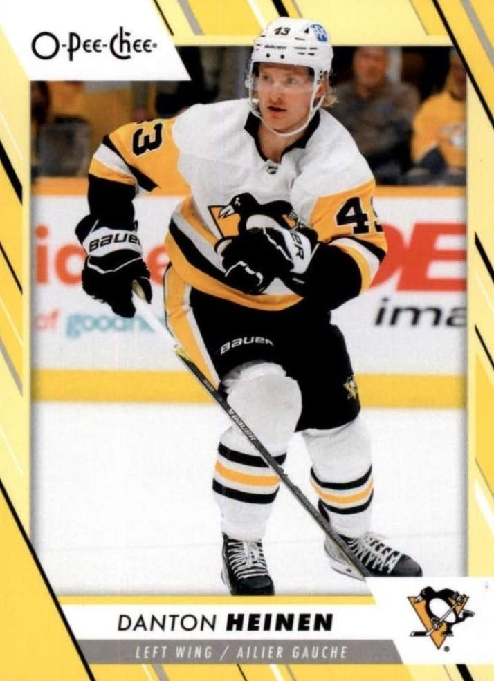 Danton Heinen #256 Pittsburgh Penguins | 2023-24 O-Pee-Chee Yellow Border
