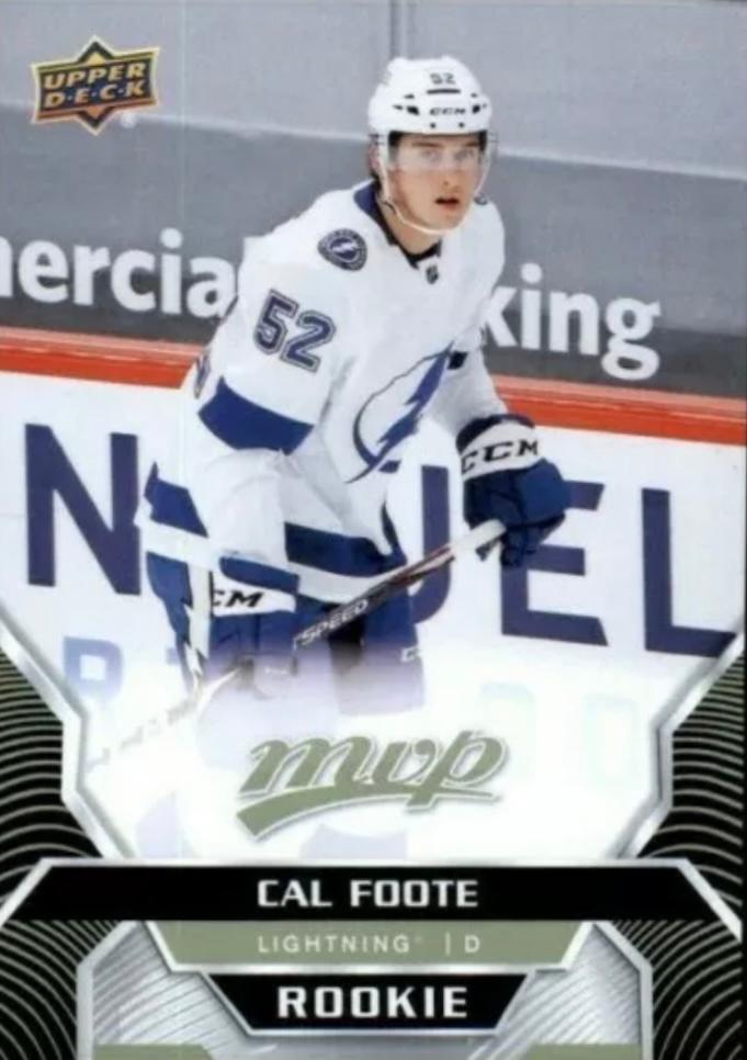Cal Foote Rookie #257 Tampa Bay Lightning | 2020-21 Upper Deck MVP