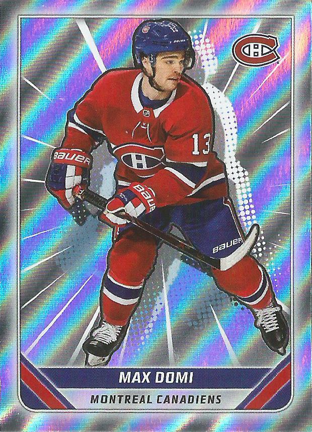 Max Domi FOIL #258 Montreal Canadiens | 2019-20 Topps NHL Sticker Collection