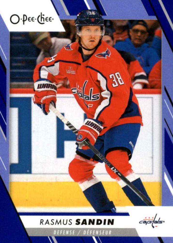 Rasmus Sandin #258 Washington Capitals | 2023-24 O-Pee-Chee Blue Border