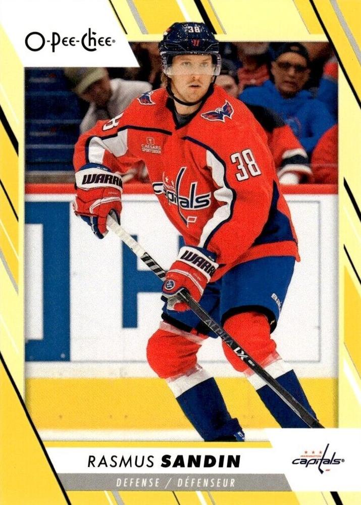 Rasmus Sandin #258 Washington Capitals | 2023-24 O-Pee-Chee Yellow Border
