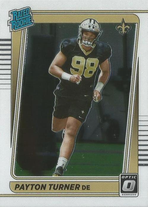 Payton Turner #259 New Orleans Saints | 2021 Donruss Optic | NFL Football