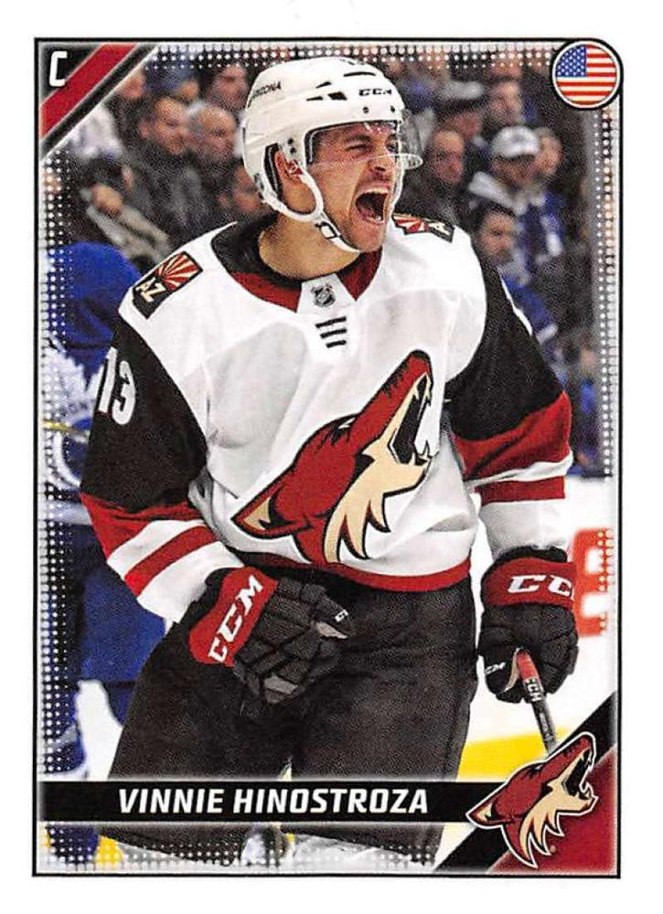 Vinnie Hinostroza #25 Arizona Coyotes | 2019-20 Topps NHL Sticker Collection