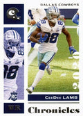 CeeDee Lamb #25 Dallas Cowboys | 2020 Panini Chronicles |  | NFL Football