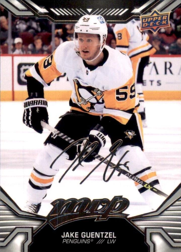Jake Guentzel #25 Pittsburgh Penguins | 2022-23 Upper Deck MVP Silver Script