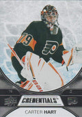 Carter Hart #25 Philadelphia Flyers | 2021-22 Upper Deck Credentials