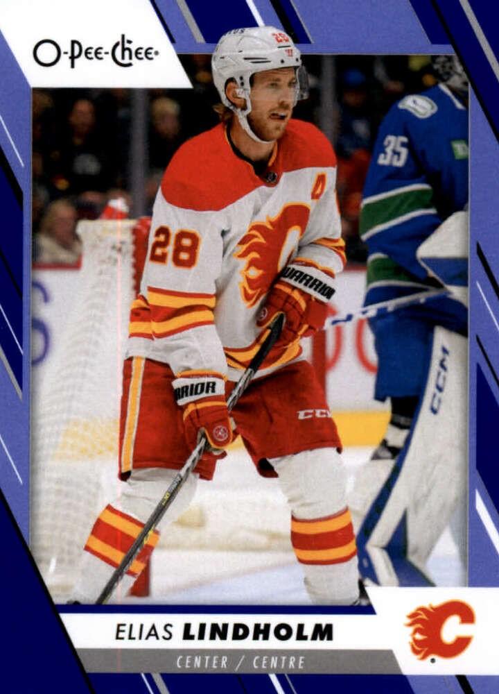 Elias Lindholm #25 Calgary Flames | 2023-24 O-Pee-Chee Blue Border