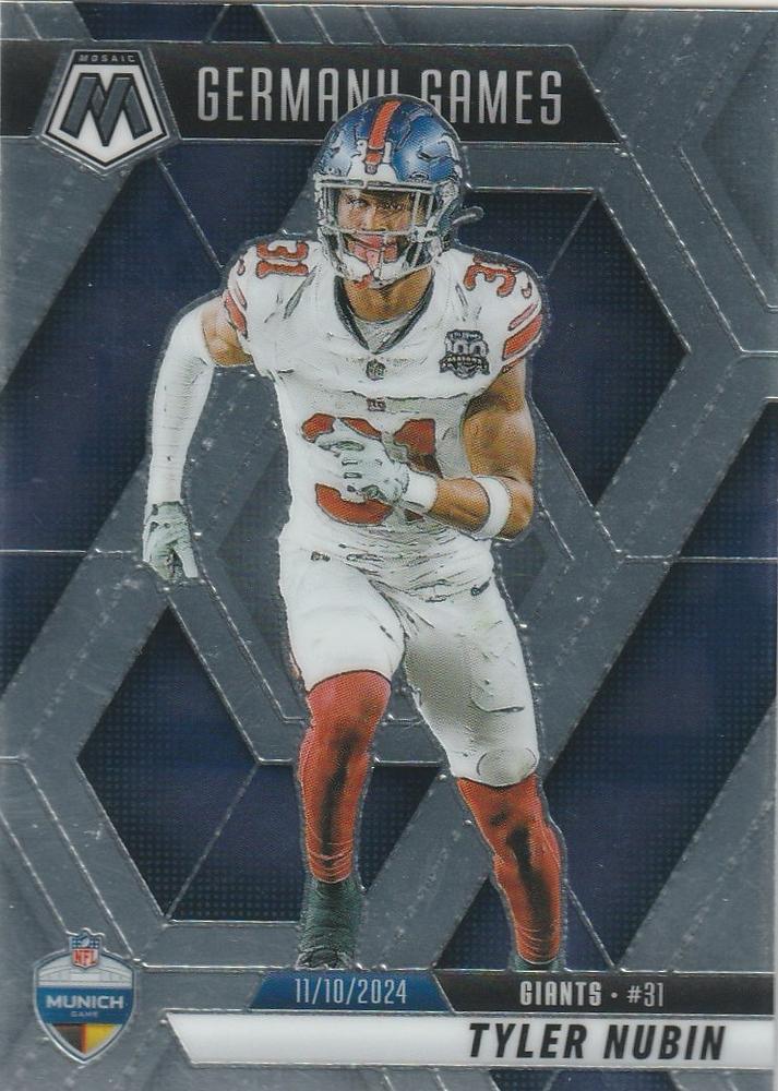 Tyler Nubin #261 New York Giants | 2025 Panini Mosaic | NFL Football