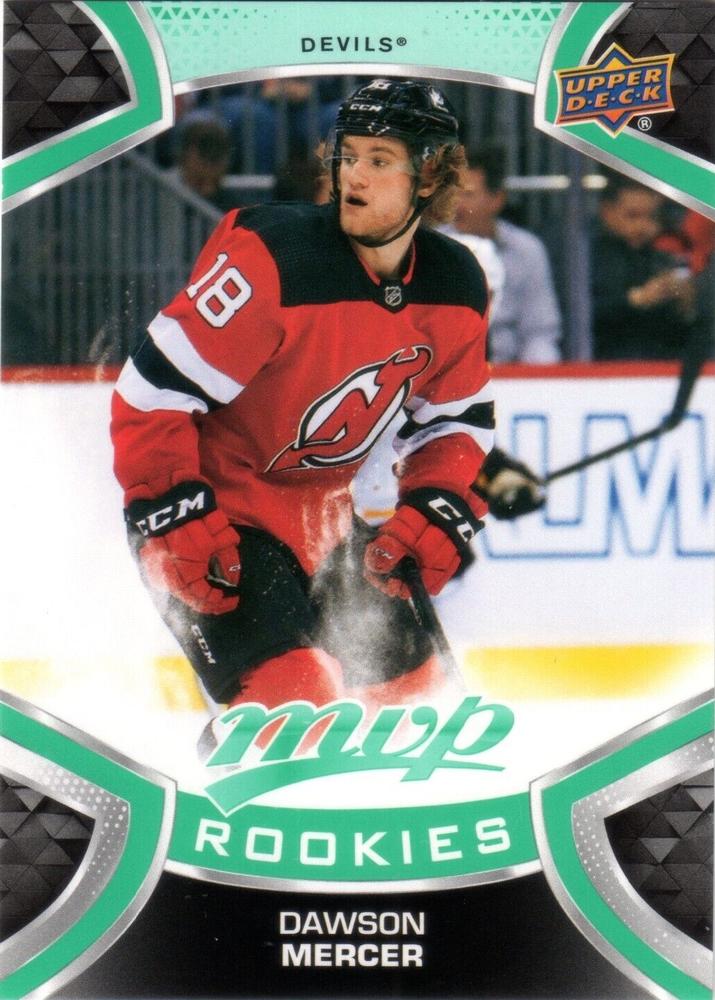 Dawson Mercer Rookie #263 New Jersey Devils | 2021-22 Upper Deck MVP