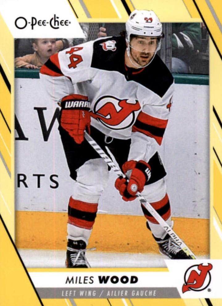 Miles Wood #263 New Jersey Devils | 2023-24 O-Pee-Chee Yellow Border
