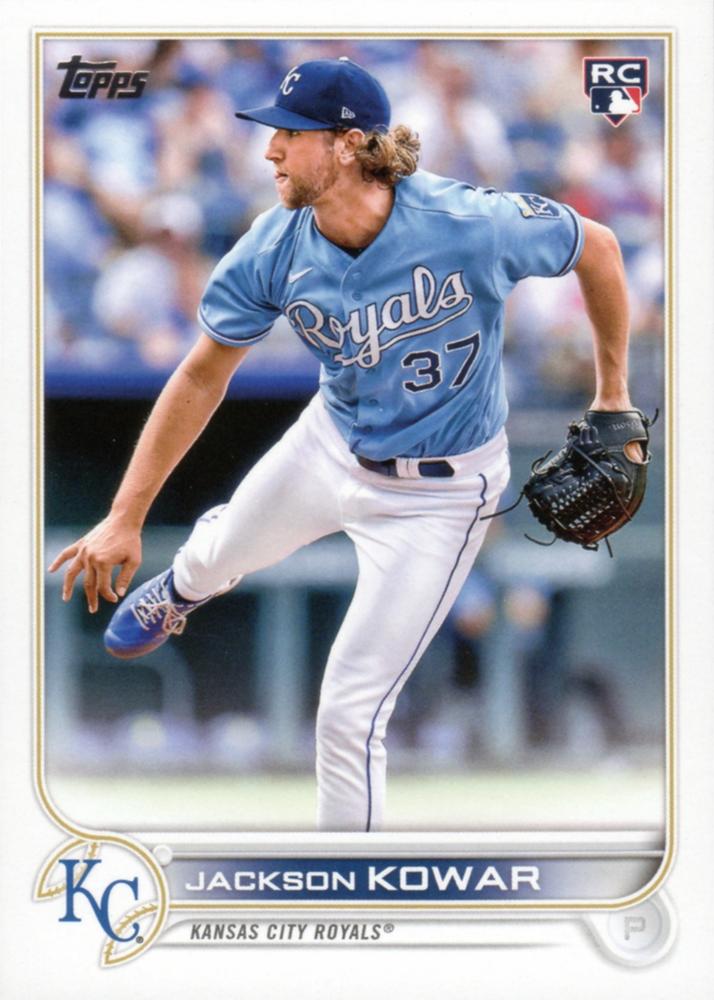 Jackson Kowar #264 Kansas City Royals (Factory set, Large RC logo) | 2022 Topps