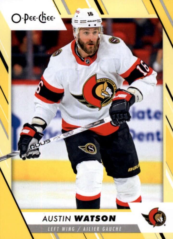 Austin Watson #265 Ottawa Senators | 2023-24 O-Pee-Chee Yellow Border
