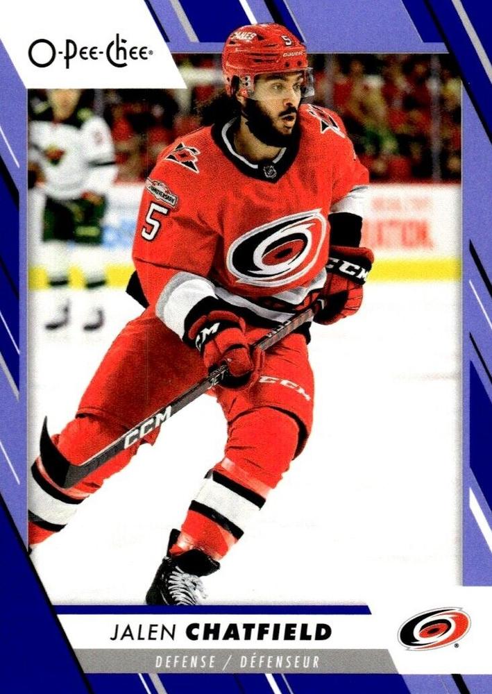 Jalen Chatfield #267 Carolina Hurricanes | 2023-24 O-Pee-Chee Blue Border